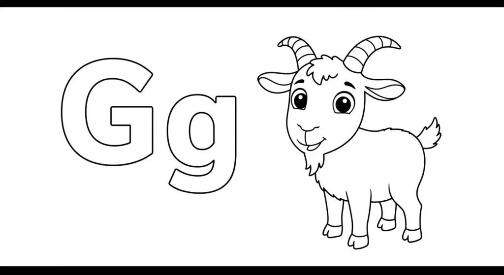 Letter G Coloring Page
