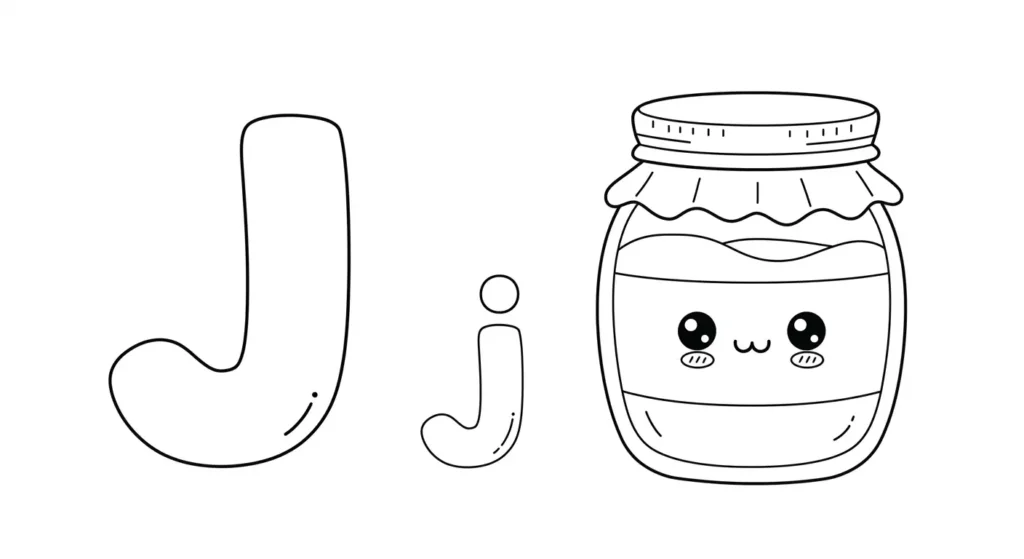 Letter J Coloring Page