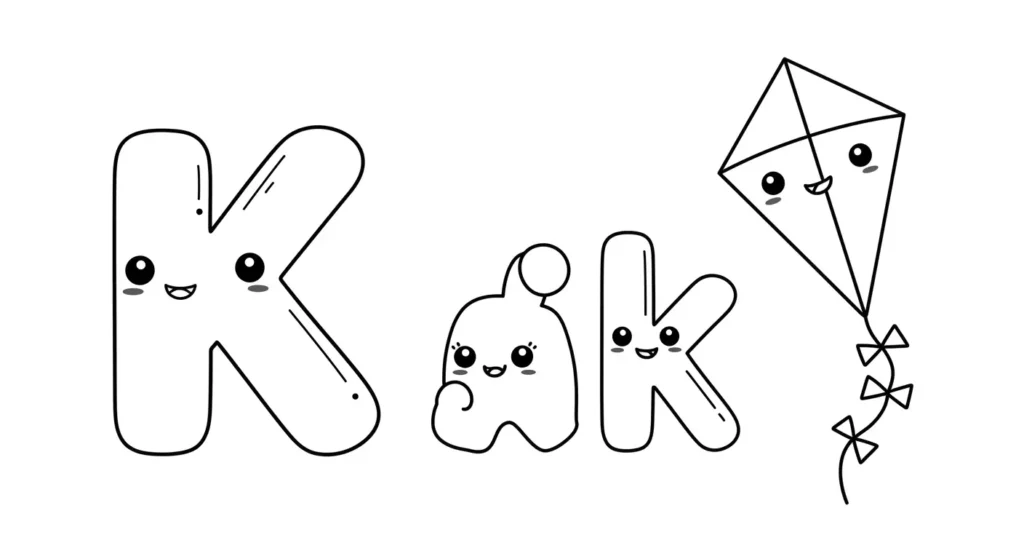 Letter K Coloring Page