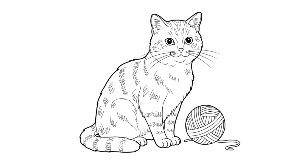 Cat Coloring Page