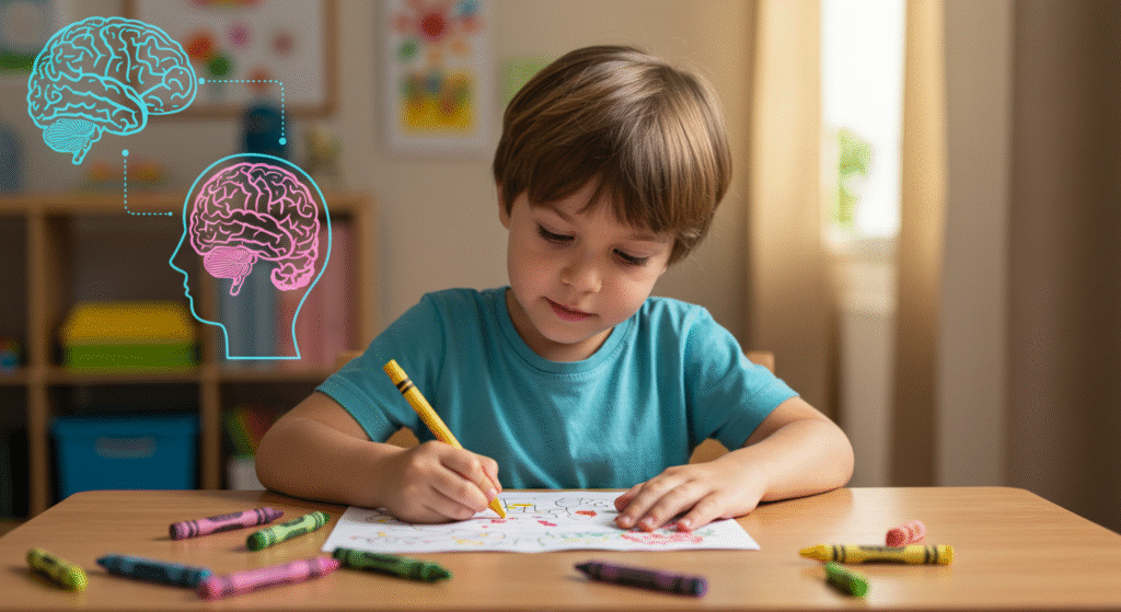 Cognitive Development Through Coloring
