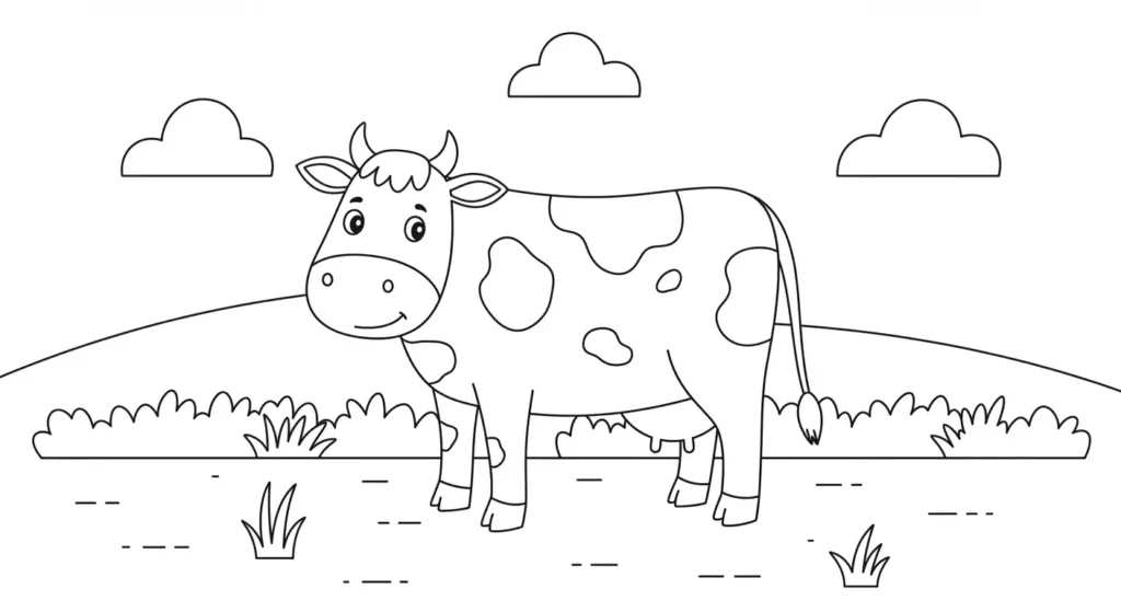 Cow Coloring Page