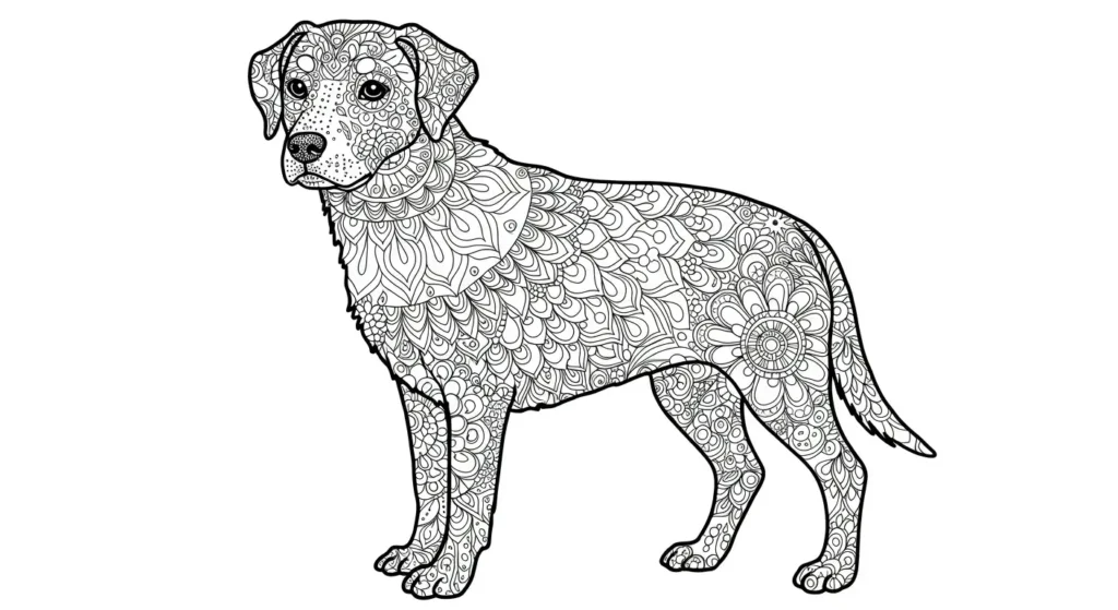 Dog Coloring Page