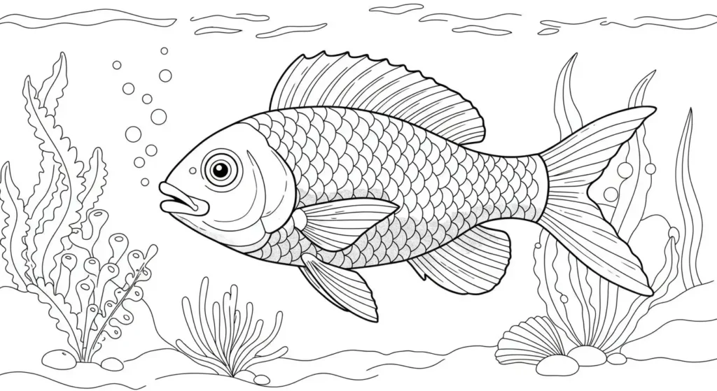 Fish Coloring Page