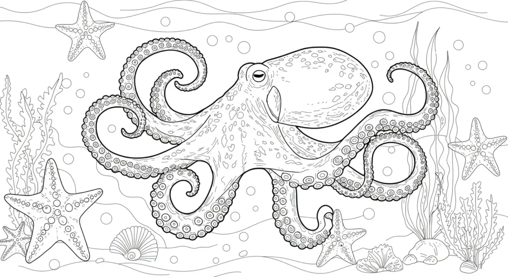 Octopus Coloring Page