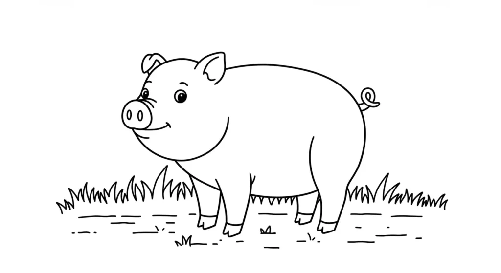 Pig Coloring Page