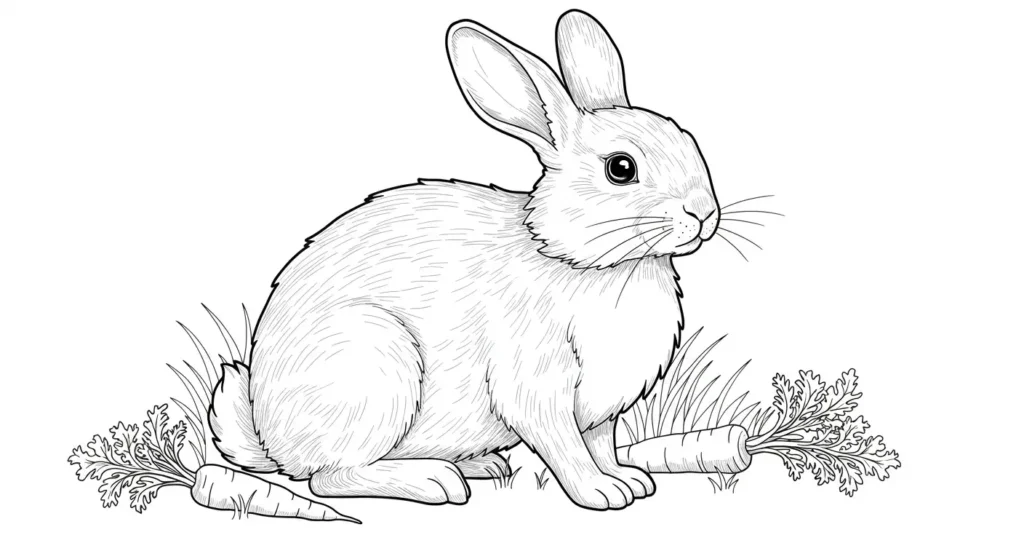 Rabbit Coloring Page