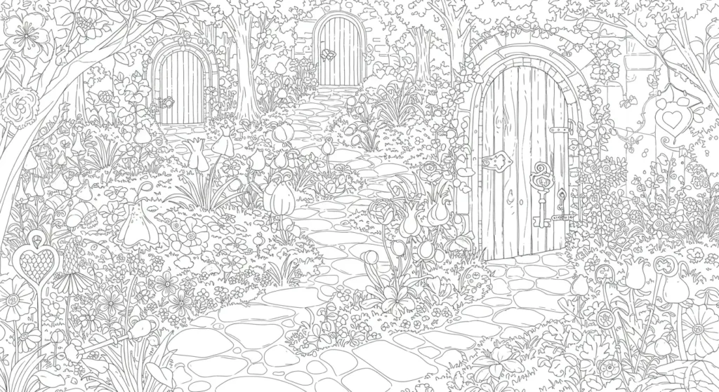 Garden Coloring Page