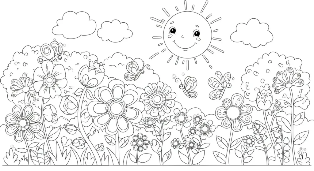 Garden Coloring Page