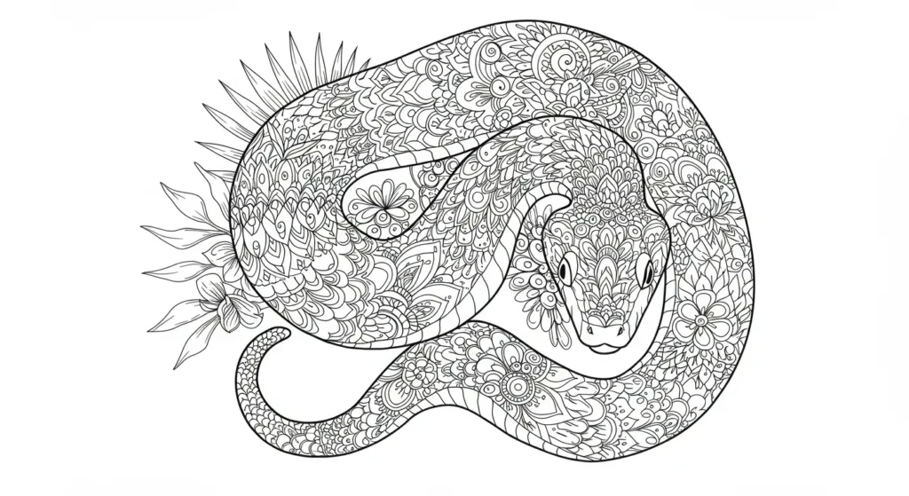 Snake Coloring Page