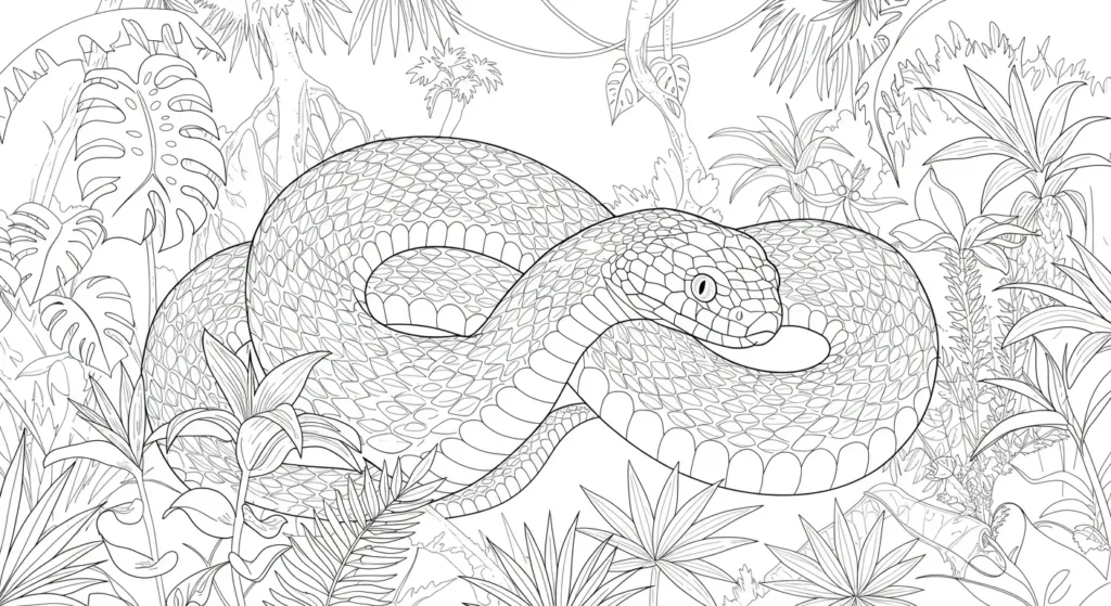 Snake Coloring Page