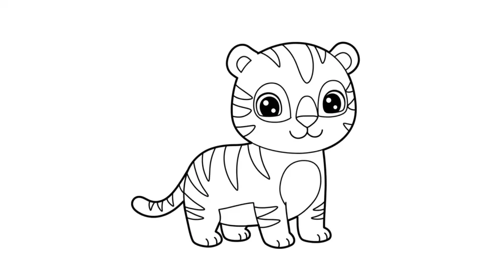 Tiger Coloring Page