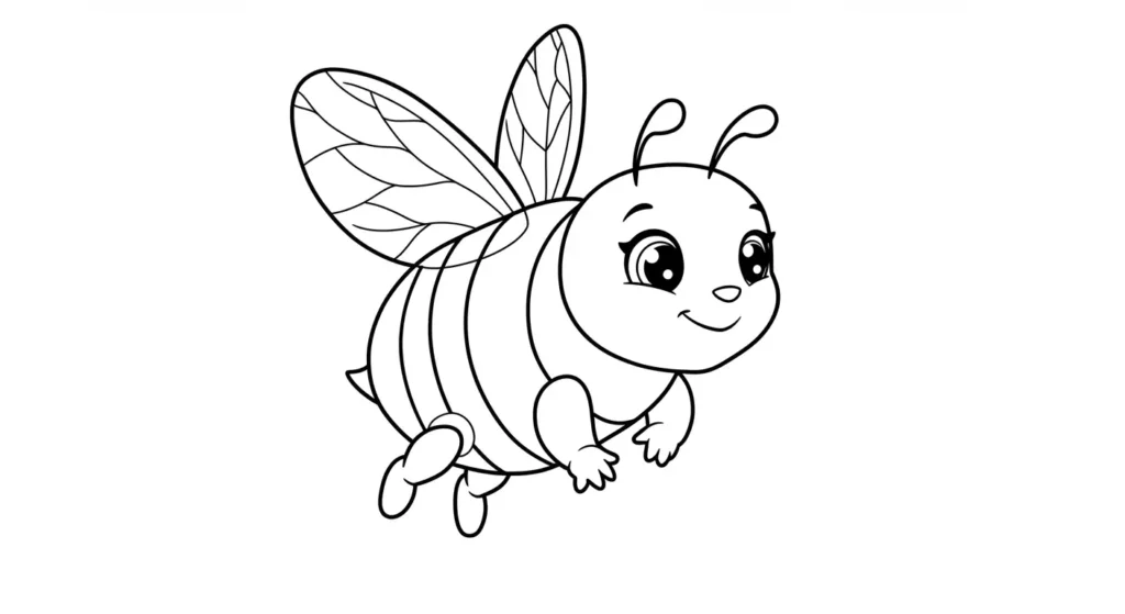 Bee Coloring Page